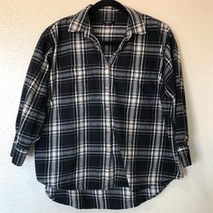 Madewell Plaid Flannel Trapeze Size Large